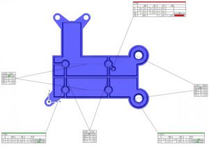 Image showing off line metrology software output screen