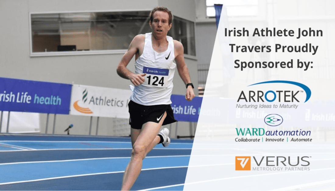 John Travers Olympic Hopeful Ireland Sponsorship - Verus Metrology
